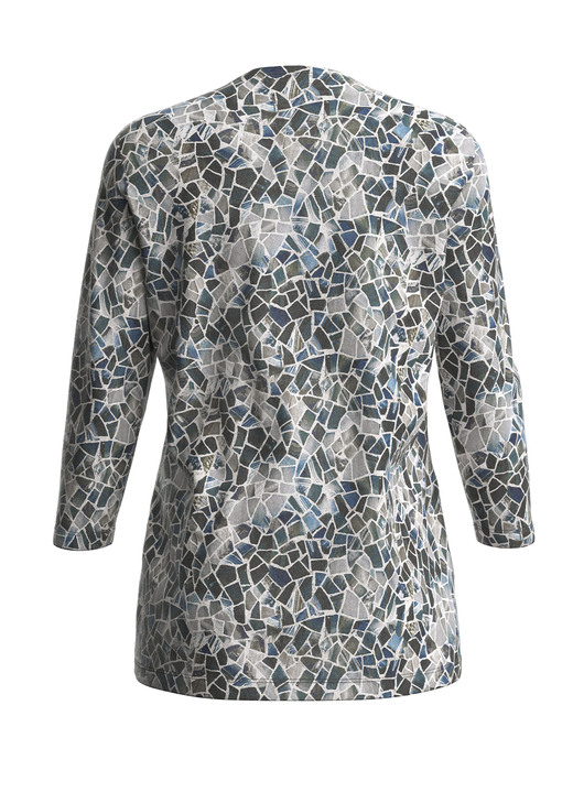 Pullover & Strickmode - Pullover in Feinstrick Ansicht 2 Pullover & Strickmode - Pullover in Feinstrick, in Größe 038 bis 054, in Farbe BLAU-WEISS-MULTICOLOR Ansicht 2