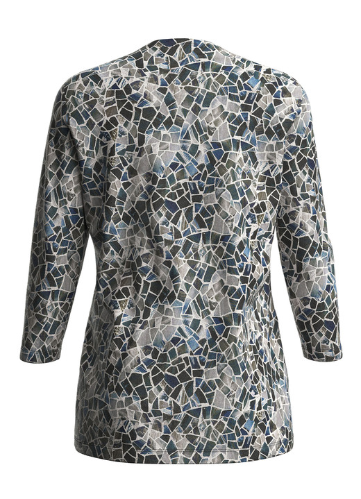 Pullover & Strickmode - Pullover in Feinstrick, in Größe 038 bis 054, in Farbe BLAU-WEISS-MULTICOLOR Ansicht 3