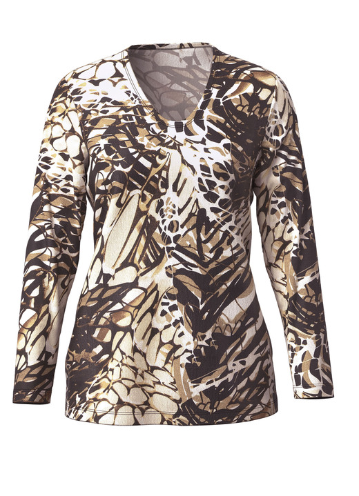 Pullover & Strickmode - Pullover in Feinstrick, in Größe 038 bis 054, in Farbe BRAUN-CAMEL-ECRU Ansicht 3