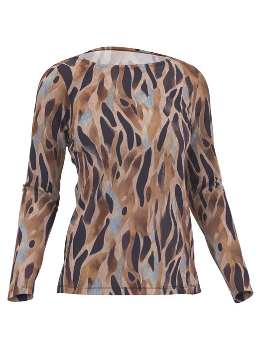 Pullover & Strickmode - Pullover in Feinstrick, in Größe 038 bis 054, in Farbe BRAUN-MARINE-MULTICOLOR Ansicht 3