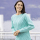 Basics - Pullover mit Perlenzier, in Größe L(44/46) bis XXL(52/54), in Farbe MINT – Farbe MINT – Ansicht 1