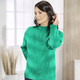 Basics - Pullover in Mustermix, in Größe 036 bis 052, in Farbe SMARAGDGRÜN MELIERT – Farbe SMARAGDGRÜN MELIERT – Ansicht 1