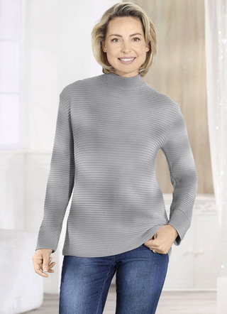 Pullover in Strukturmix
