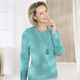 Basics - Pullover in Twinset-Optik mit Schurwolle  – Farbe JADEGRÜN – Ansicht 3 Basics - Pullover in Twinset-Optik mit Schurwolle , in Größe 038 bis 054, in Farbe CAMEL – Farbe JADEGRÜN – Ansicht 3