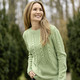 Basics - Pullover in Mustermix, in Größe 036 bis 052, in Farbe LINDGRÜN – Farbe LINDGRÜN – Ansicht 2