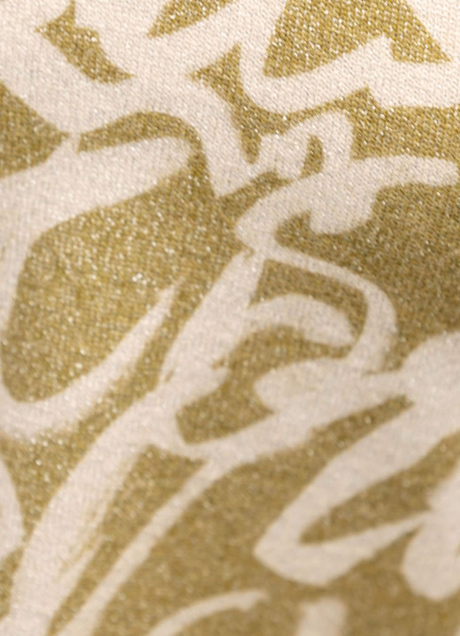 Pullover - Pullover in Feinstrick mit Glitzer, in Größe 036 bis 052, in Farbe SENF-BEIGE Ansicht 2