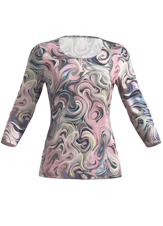 Pullover & Strickmode - Pullover in Feinstrick Ansicht 3 Pullover & Strickmode - Pullover in Feinstrick, in Größe L(44/46) bis XS(32/34), in Farbe ROSA-SCHWARZ-MULTICOLOR Ansicht 3