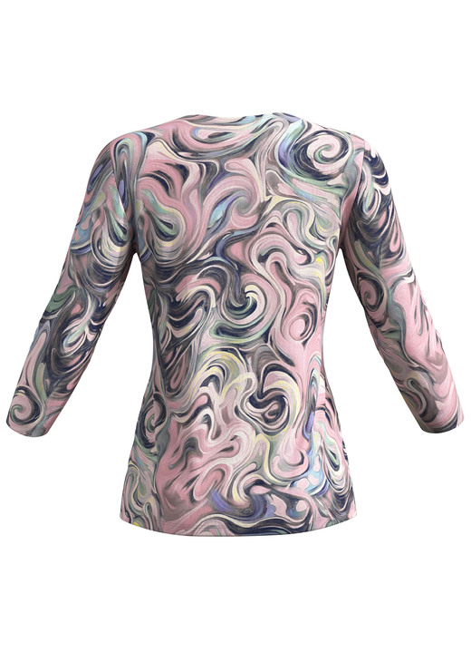 Pullover & Strickmode - Pullover in Feinstrick Ansicht 2 Pullover & Strickmode - Pullover in Feinstrick, in Größe L(44/46) bis XS(32/34), in Farbe ROSA-SCHWARZ-MULTICOLOR Ansicht 2