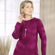 Basics - Pullover mit aufwendiger Rundpasse – Farbe MAGENTA – Ansicht 2 Basics - Pullover mit aufwendiger Rundpasse, in Größe 036 bis 052, in Farbe ROYALBLAU – Farbe MAGENTA – Ansicht 2