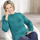 Basics - Pullover mit aufwendiger Rundpasse – Farbe PETROL Basics - Pullover mit aufwendiger Rundpasse, in Größe 036 bis 052, in Farbe ROYALBLAU