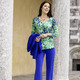 Hosen in Schlupfform - Jerseyhose mit ausgestellter Fußweite – Farbe ROYALBLAU – Ansicht 5 Hosen in Schlupfform - Jerseyhose mit ausgestellter Fußweite, in Größe 018 bis 092, in Farbe COGNAC – Farbe ROYALBLAU – Ansicht 5