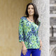 Klaus Modelle - Shirt mit farbbrillantem Alloverdruck – Farbe GRÜN-BLAU-WEISS – Ansicht 1 Klaus Modelle - Shirt mit farbbrillantem Alloverdruck, in Größe 038 bis 054, in Farbe GRÜN-BLAU-WEISS – Farbe GRÜN-BLAU-WEISS – Ansicht 1
