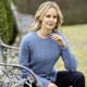 Basics - Pullover mit Strukturmix – Farbe BLEU – Ansicht 1 Basics - Pullover mit Strukturmix, in Größe 038 bis 054, in Farbe BORDEAUX – Farbe BLEU – Ansicht 1