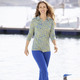 Hosen in Schlupfform - Jerseyhose mit ausgestellter Fußweite – Farbe ROYALBLAU – Ansicht 4 Hosen in Schlupfform - Jerseyhose mit ausgestellter Fußweite, in Größe 018 bis 092, in Farbe COGNAC – Farbe ROYALBLAU – Ansicht 4