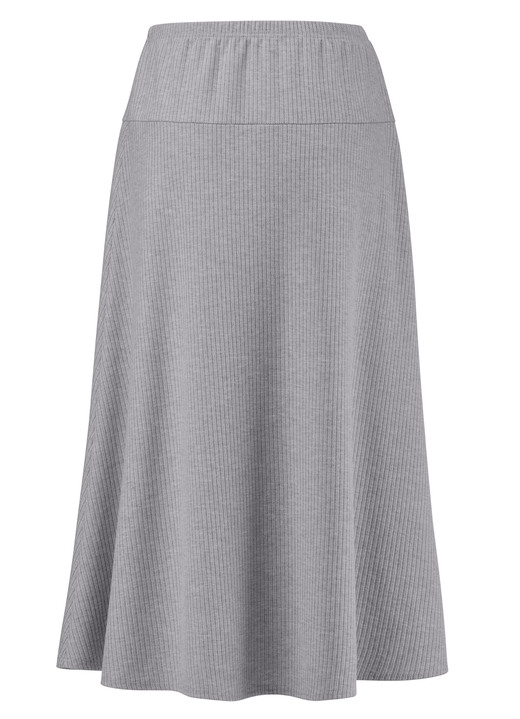 Uni - Rock in bequemer Schlupfform, in Größe 018 bis 054, in Farbe ANTHRAZIT MELIERT Ansicht 9