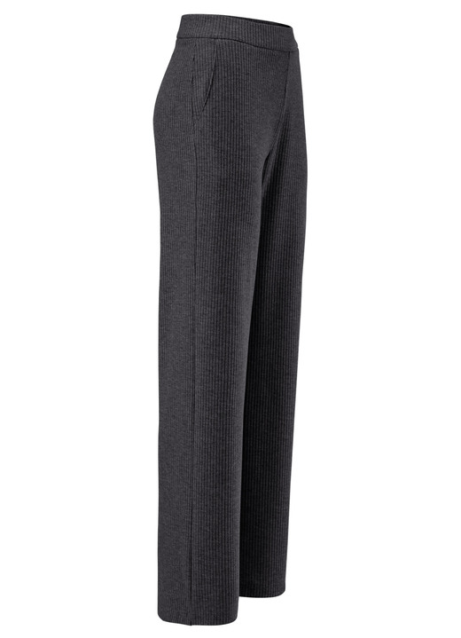 Hosen in Schlupfform - Hose in Palazzo-Form, in Größe 018 bis 054, in Farbe ANTHRAZIT MELIERT Ansicht 1