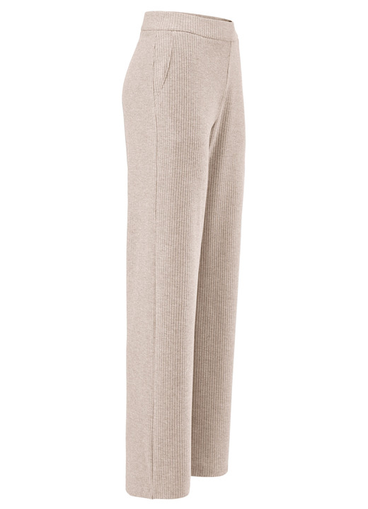 Hosen in Schlupfform - Hose in Palazzo-Form, in Größe 018 bis 054, in Farbe BEIGE MELIERT Ansicht 1