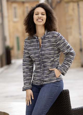 Blusenjacke aus Bouclé