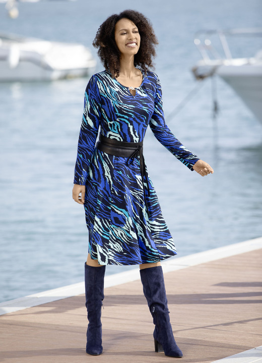 Kleider - Kleid in Schlupfform Kleider - Kleid in Schlupfform, in Größe 036 bis 052, in Farbe ROYALBLAU-MINT-SCHWARZ-BUNT