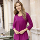 Basics - Kombistarke Shirt-Tunika  – Farbe FUCHSIA – Ansicht 2 Basics - Kombistarke Shirt-Tunika , in Größe 036 bis 054, in Farbe GRÜN – Farbe FUCHSIA – Ansicht 2
