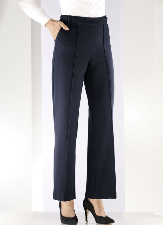 Hosen in Schlupfform - Hose in modischer Weite, in Größe 019 bis 054, in Farbe MARINE Ansicht 3