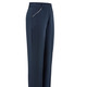 Hosen mit Knopf- und Reißverschluss - Hose mit silberfarbener Kontrastpaspel, in Größe 019 bis 054, in Farbe MARINE – Farbe MARINE – Ansicht 1