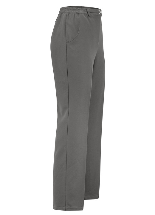Hosen in Schlupfform - Hose mit schmückendem Zierteil , in Größe 019 bis 054, in Farbe GRAU MELIERT Ansicht 1