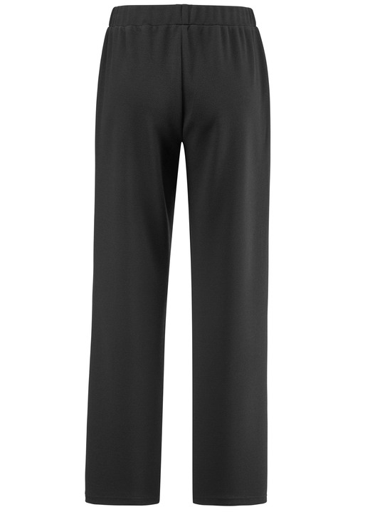 Hosen in Schlupfform - Hose mit dekorativen Zierknöpfen, in Größe 019 bis 054, in Farbe SCHWARZ Ansicht 2