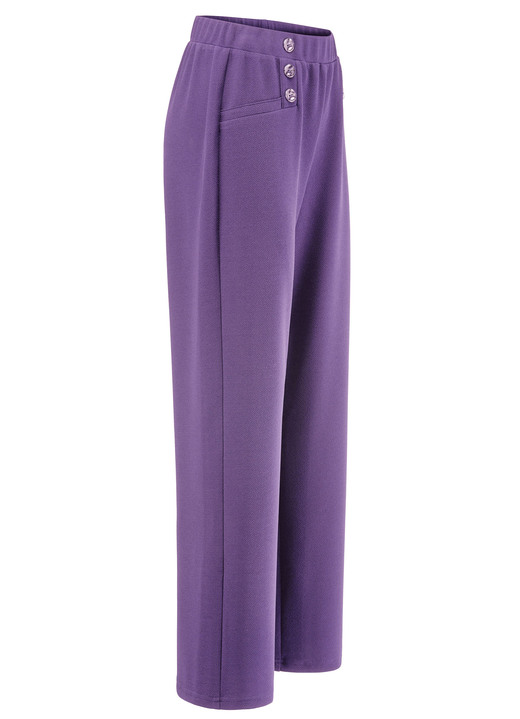 Hosen in Schlupfform - Hose mit dekorativen Zierknöpfen, in Größe 019 bis 054, in Farbe PINK Ansicht 10