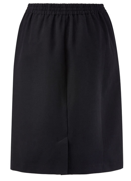 Uni - Rock in schmaler Schnittführung, in Größe 036 bis 054, in Farbe GRAU MELIERT Ansicht 6