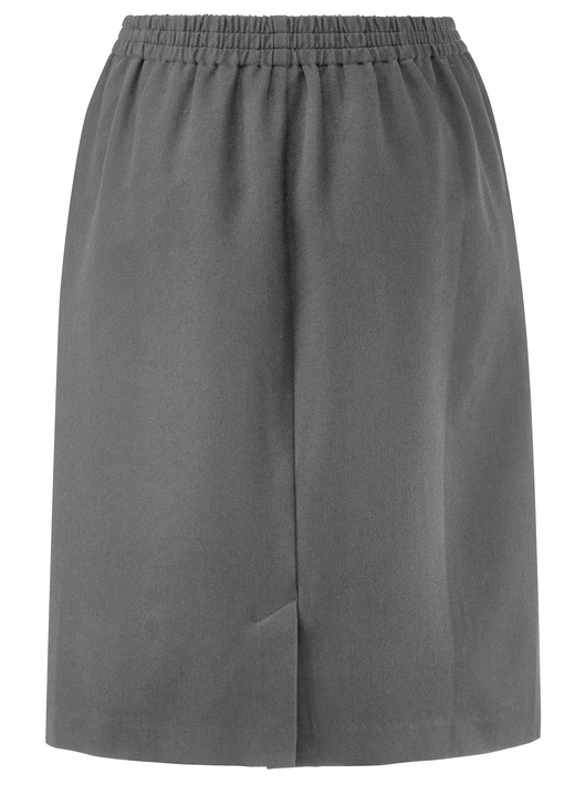 Uni - Rock in schmaler Schnittführung, in Größe 036 bis 054, in Farbe GRAU MELIERT Ansicht 3