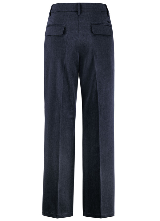 Hosen mit Knopf- und Reißverschluss - Hose mit rückwärtigen Dehnbundeinsätzen, in Größe 019 bis 054, in Farbe MARINE Ansicht 2