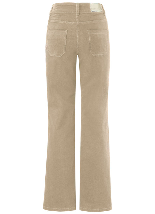 Hosen mit Knopf- und Reißverschluss - Cordhose mit weitem Beinverlauf, in Größe 017 bis 050, in Farbe SCHWARZ Ansicht 5