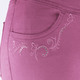 Hosen in Schlupfform - Hose mit funkelnden Glitzersteinchen, in Größe 018 bis 052, in Farbe FUCHSIA – Farbe FUCHSIA – Ansicht 4
