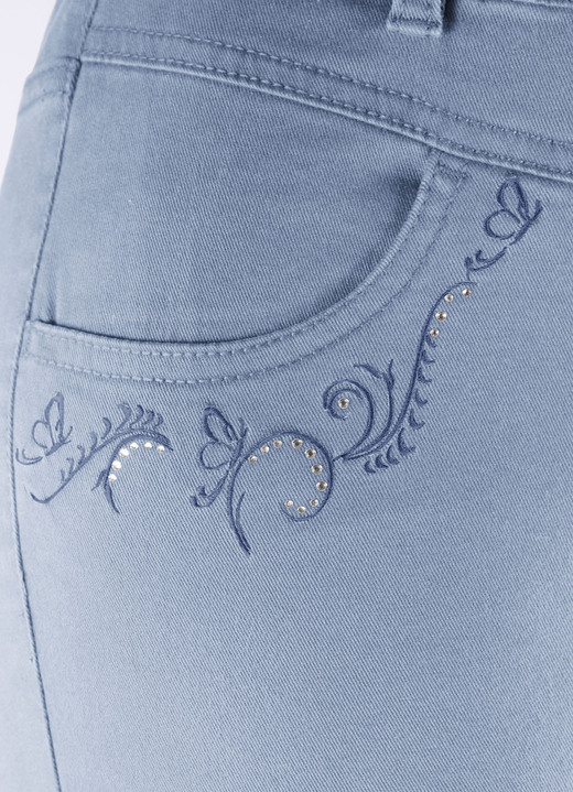 Hosen in Schlupfform - Hose mit funkelnden Glitzersteinchen, in Größe 018 bis 052, in Farbe FUCHSIA Ansicht 24