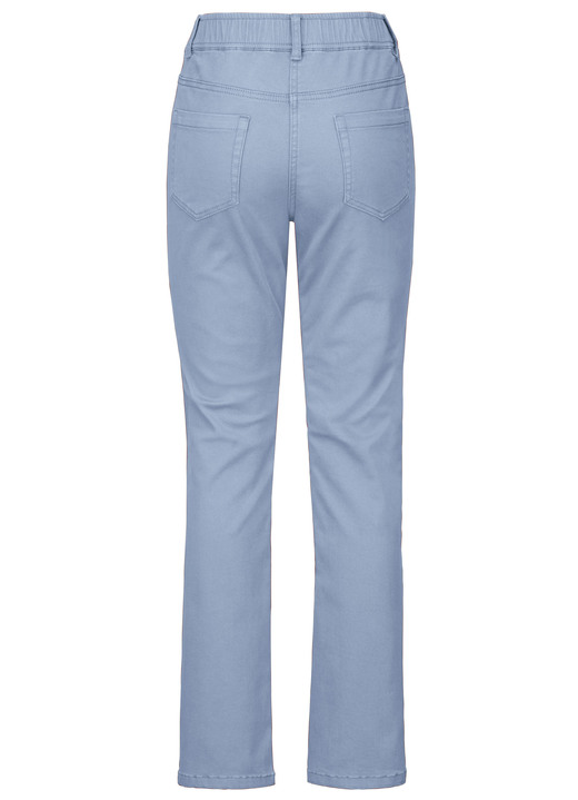 Hosen in Schlupfform - Hose mit funkelnden Glitzersteinchen, in Größe 018 bis 052, in Farbe JEANSBLAU Ansicht 22