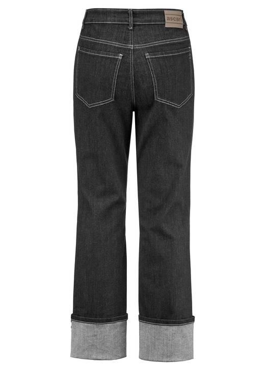 Hosen mit Knopf- und Reißverschluss - Magic-Jeans mit krempelbaren Aufschlägen , in Größe 017 bis 050, in Farbe DUNKELBLAU Ansicht 5