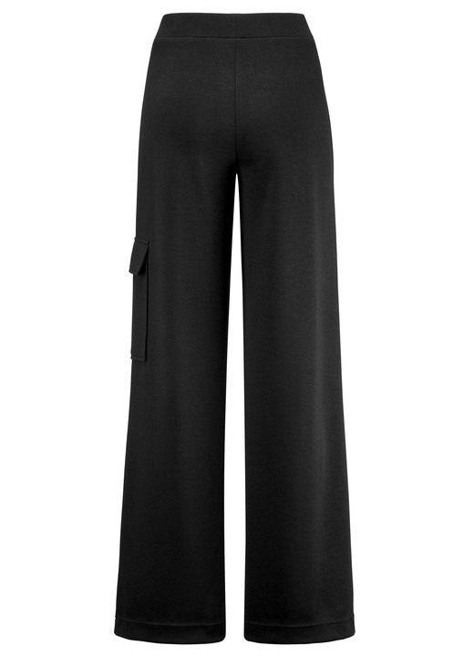 Hosen in Schlupfform - Hose mit Pattentasche in Cargo-Optik, in Größe 018 bis 052, in Farbe SCHWARZ Ansicht 3