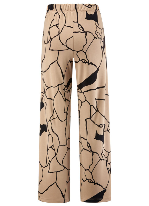 Hosen in Schlupfform - Hose in bequemer Weite, in Größe 018 bis 052, in Farbe SAND-SCHWARZ Ansicht 2