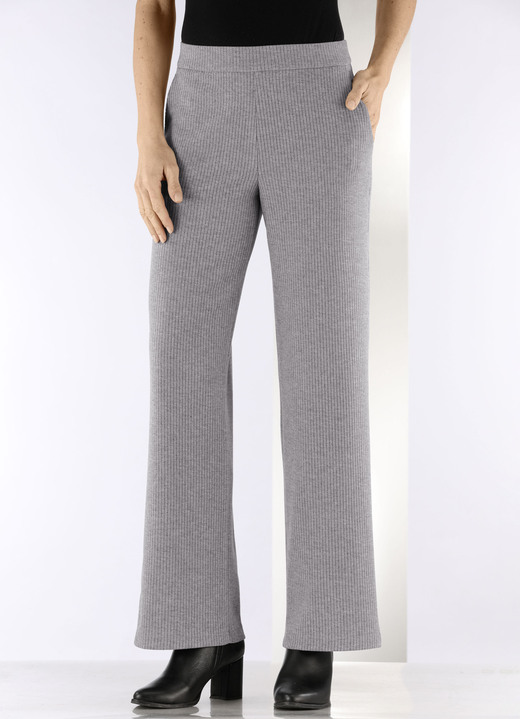 Hosen in Schlupfform - Hose in Palazzo-Form, in Größe 018 bis 054, in Farbe BEIGE MELIERT Ansicht 7