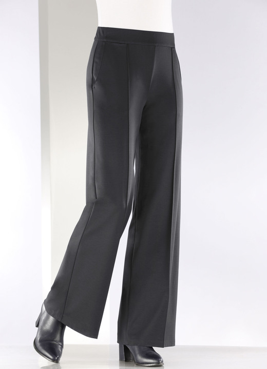 Hosen in Schlupfform - Hose mit streckenden Biesen, in Größe 019 bis 054, in Farbe MARINE Ansicht 6