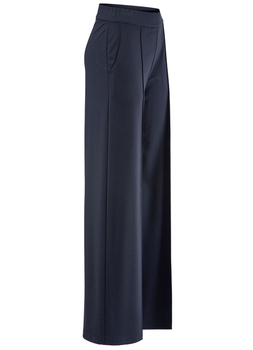 Hosen in Schlupfform - Hose mit streckenden Biesen, in Größe 019 bis 054, in Farbe MARINE Ansicht 1