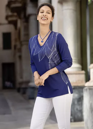 Shirt-Tunika tollem Druck