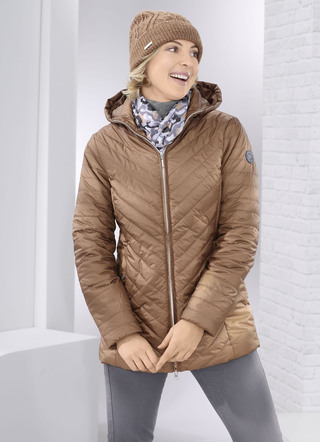 Jacke mit abnehmbarer Kapuze