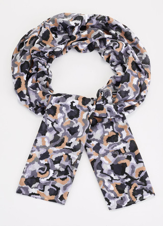Schal mit Camouflage-Dessin