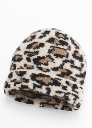 Moderne Damen-Mütze, im Leo-Design