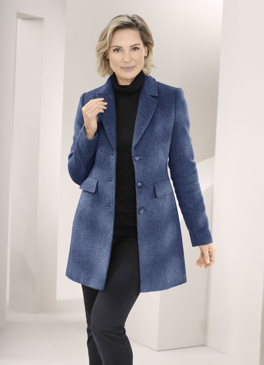 Wolljacken - Jacke mit Reverskragen Wolljacken - Jacke mit Reverskragen, in Größe 036 bis 052, in Farbe BLAU