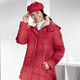 Kurz - Funktionsjacke mit abnehmbarem Kunstpelz-Besatz am Kragen – Farbe FEUERROT – Ansicht 1 Kurz - Funktionsjacke mit abnehmbarem Kunstpelz-Besatz am Kragen, in Größe 036 bis 052, in Farbe FEUERROT – Farbe FEUERROT – Ansicht 1