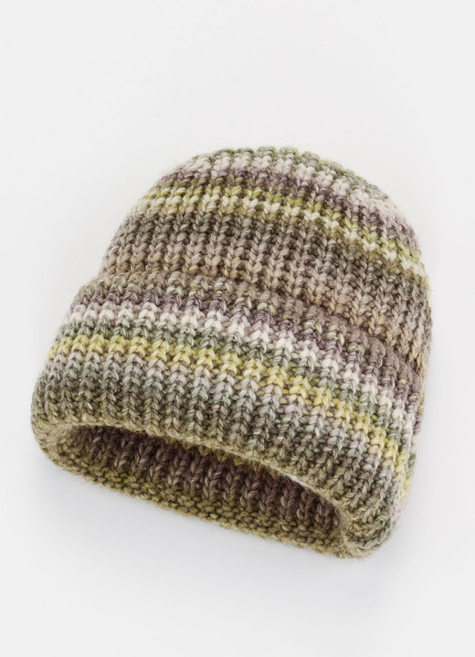 Mützen & Hüte - Interessante Damen-Mütze, aus Grobstrick, in Farbe MULTICOLOR Ansicht 1