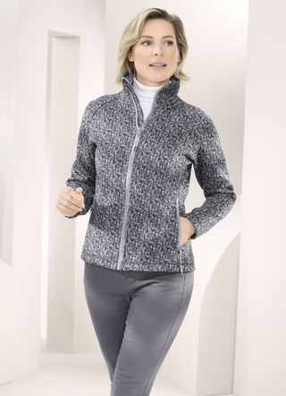 Fleecejacke in Strickoptik